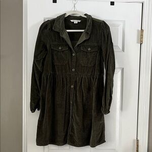Corduroy Button Down Dress